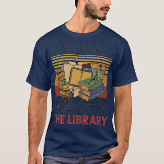 Camiseta Se perder, devolva-me à biblioteca