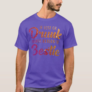 Camiseta Se Perdido ou Embriagado Por Favor Devolva ao Melh