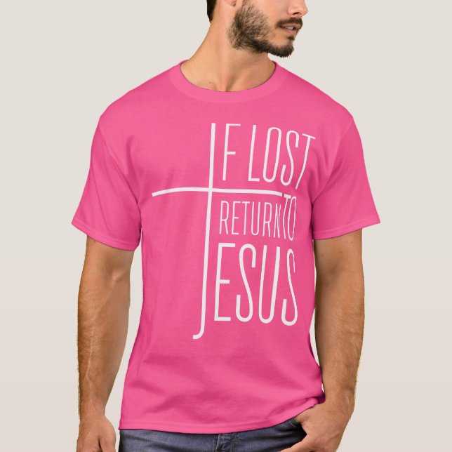 Camiseta Se Perdido Voltar Para Jesus (Frente)