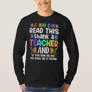 Camiseta Se Puder Ler Este Obrigado, Um Professor Appre