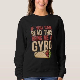 Camiseta Se Puderes Ler Isto Traga-Me Um Gyro Mediterrâneo