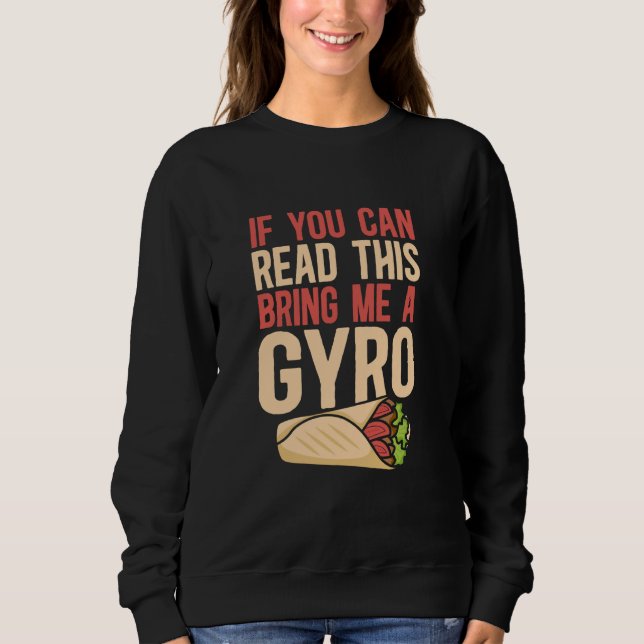 Camiseta Se Puderes Ler Isto Traga-Me Um Gyro Mediterrâneo (Frente)