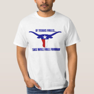 Camiseta Se quedas de Texas cairá para a frente