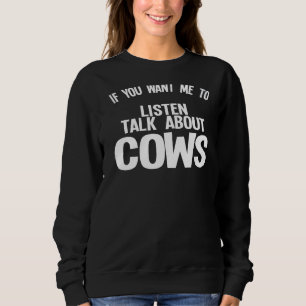 Camiseta Se Quer Que Eu Ouça Falar Sobre Fazenda De Vacas