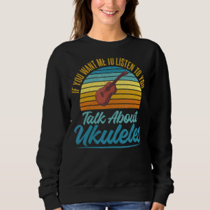 Camiseta Se Quer Que Eu Te Ouça Falar Sobre Ukulele