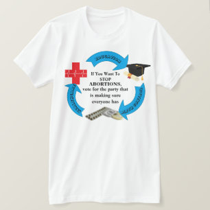 Camiseta Se Quiser PARAR COM ABORÇÕES................. T-S