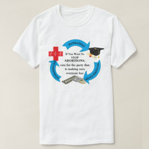 Camiseta Se Quiser PARAR COM ABORÇÕES................. T-S