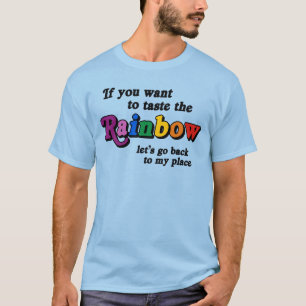 Camiseta Se quiser provar o arco-íris