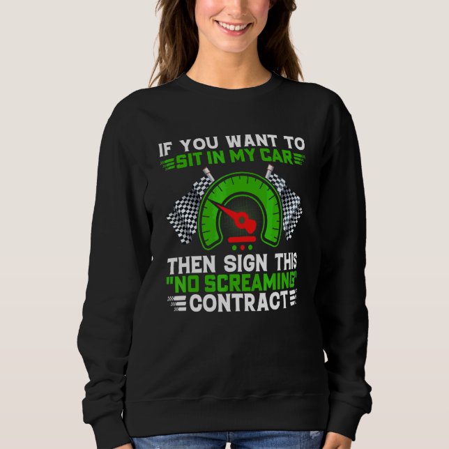 Camiseta Se Quiser Sentar-Se Na Unidade De Condução De Carr (Frente)