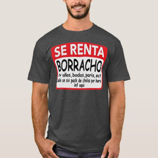 Camiseta Se Renta Borracho Mens Gráfico Engraçado Espanhol