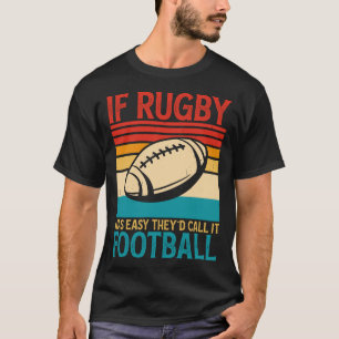 Camiseta Se Rugby fosse fácil, chamariam-lhe Vintage de Fut