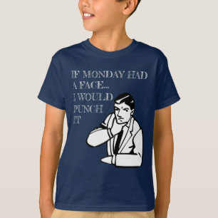 Camiseta Se Segunda-Feira Tivesse Um Rosto, Eu O Pescaria.