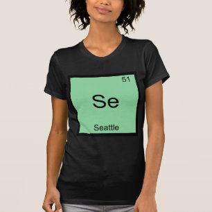 Camiseta Se - Símbolo de Elemento Químico da Cidade de Se