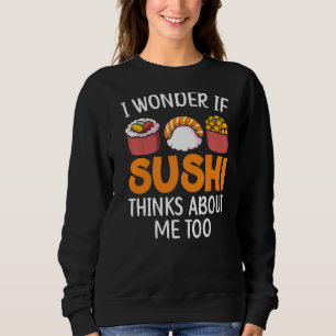 Camiseta Se Sushi Pensar Em Mim Também Na Comida Japonesa