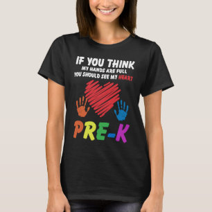Camiseta Se Você Acha Que Minhas Mãos Estão Cheios Você Dev