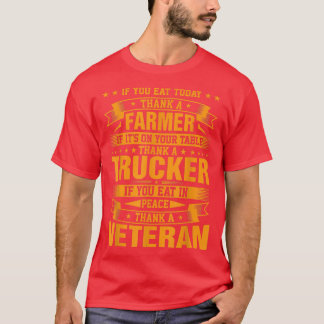 Camiseta Se Você Comer Hoje, Obrigado Um Agricultor Se Ele 