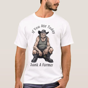 Camiseta Se Você Comeu Hoje Obrigado Farmer - Camisa-T