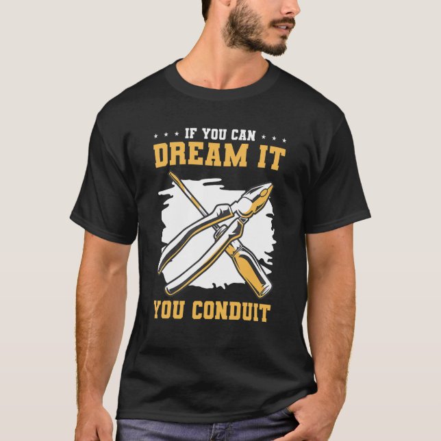 Camiseta Se Você Consegue Sonhar, Você Conduz Para Um Elétr (Frente)