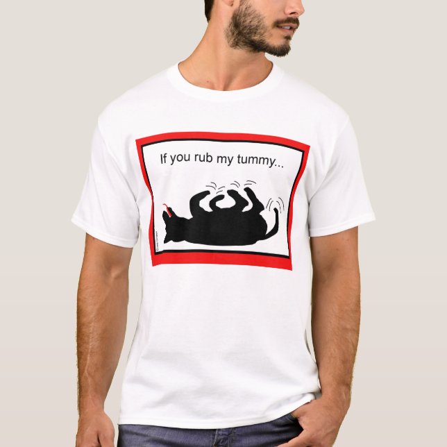 Camiseta Se você fricciona minha barriga (Frente)