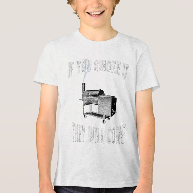 Camiseta Se Você Fumar Eles Virão Bbq Grelhando _1  (Frente)