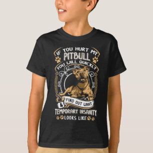 Camiseta Se Você Magoar O Meu Pitbull Você Vai Rapidamente