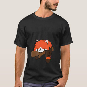 Camiseta Se Você Me Ama Deixe-Me Dormir Panda Pajama Vermel
