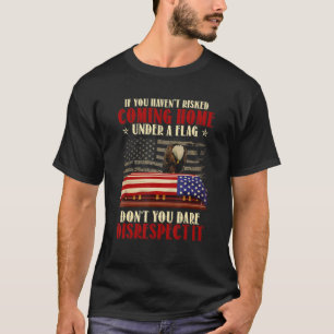 Camiseta Se você não arriscou vir para casa sob um Vetor de
