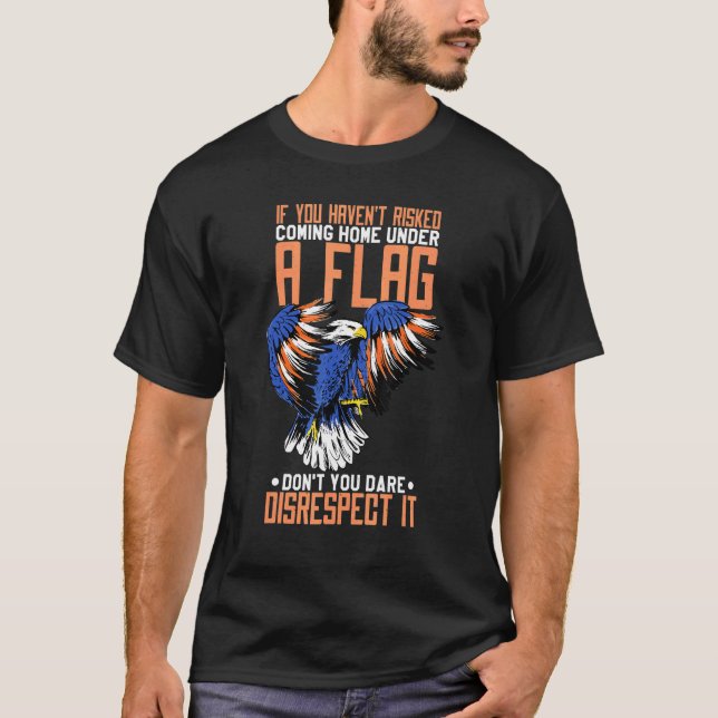 Camiseta Se Você Não Arriscou Voltar Para Casa Sob Uma Band (Frente)