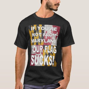 CAMISETA SE VOCÊ NÃO É DE MARYLAND SEU PAVILHÃO SUCINTA