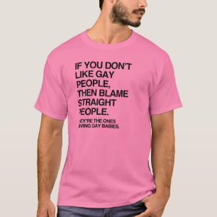 CAMISETA SE VOCÊ NÃO GOSTA DE PESSOAS GAYS ENTÃO CULPE HETE