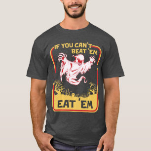 Camiseta Se Você Não Pode Derrotá-los Filme de Terror retrô