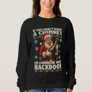 Camiseta Se Você Não Tem Uma Chaminé Eu Vou Pela Sua Porta