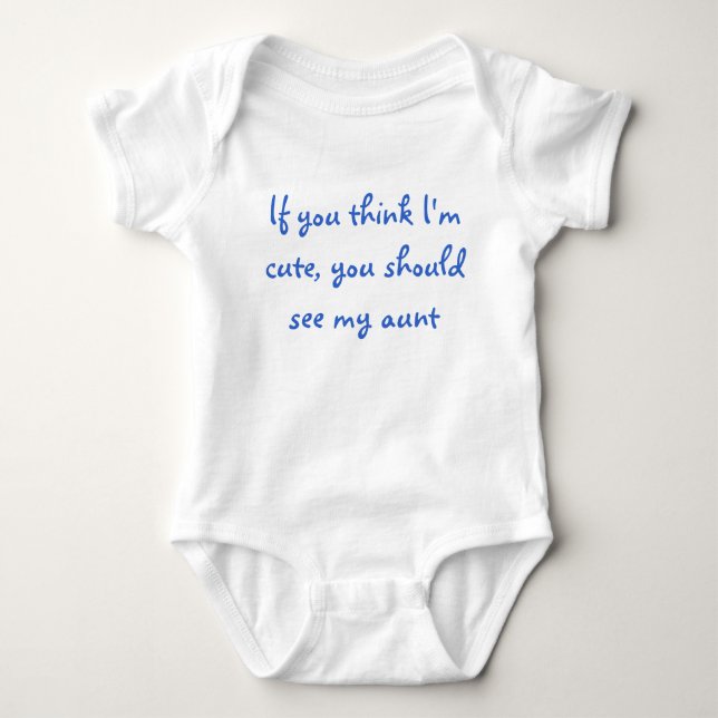 Camiseta Se você pensa que eu sou bonito… Creeper infantil (Frente)