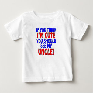 Camiseta Se você pensa que eu sou bonito, você devo ver m