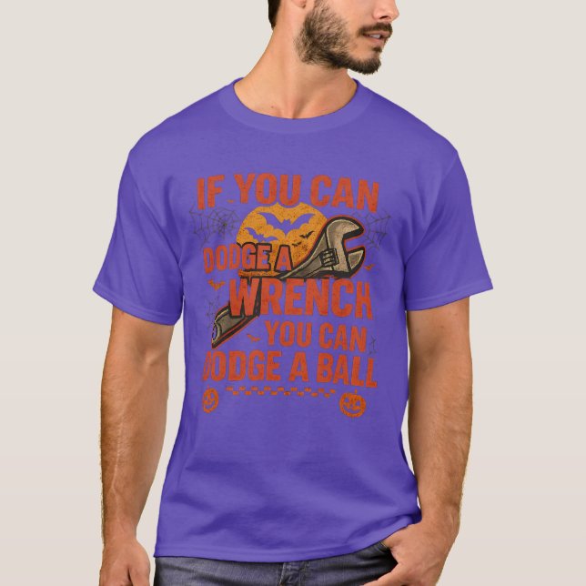 Camiseta Se Você Pode Esquivar de Uma Chave de Grifo, Você  (Frente)