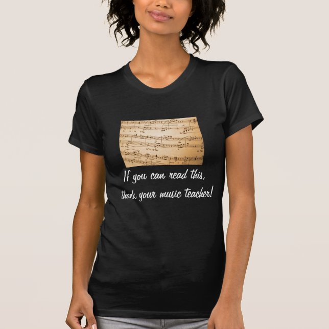 Camiseta Se você pode ler este, agradeça a seu professor de (Frente)