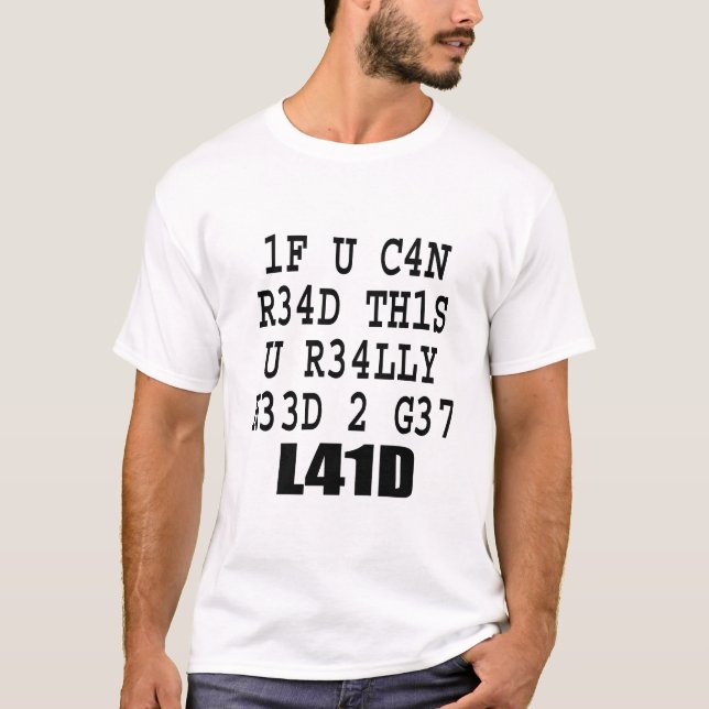 CAMISETA SE VOCÊ PODE LER ISSO ... (Frente)