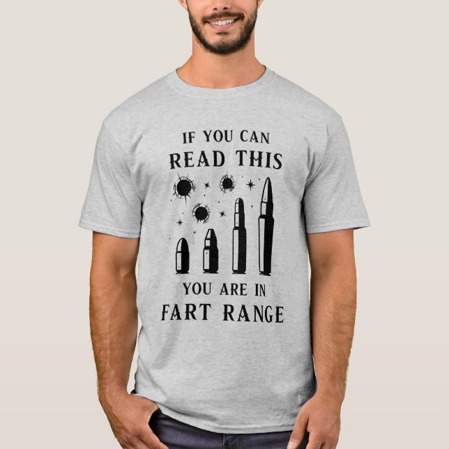 Camiseta Se Você Pode Ler Isso, Está no Alcance de um Peido (Frente)