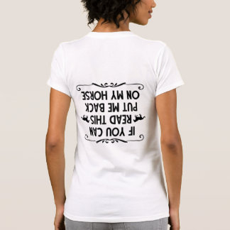 Camiseta Se você pode ler isto, coloque-me de volta no meu