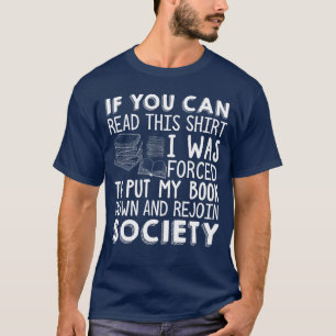 Camiseta Se Você Pode Ler Isto Divertido Lendo Romance Aman