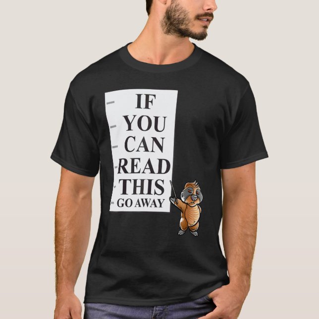 Camiseta Se Você Pode Ler Isto Vá Embora Introvertido Nerd  (Frente)