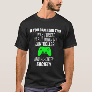 Camiseta Se Você Puder Ler Este Streamer De Jogos De Jogado