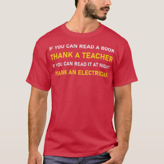 Camiseta Se Você Puder Ler Obrigado Um Professor Eletricist