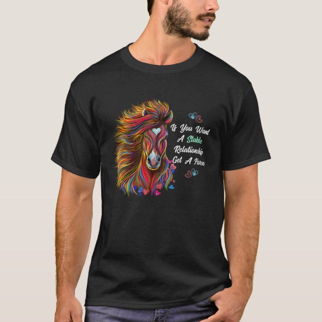 Camiseta Se Você Quer Um Relacionamento Estável, Compre Um  (Frente)