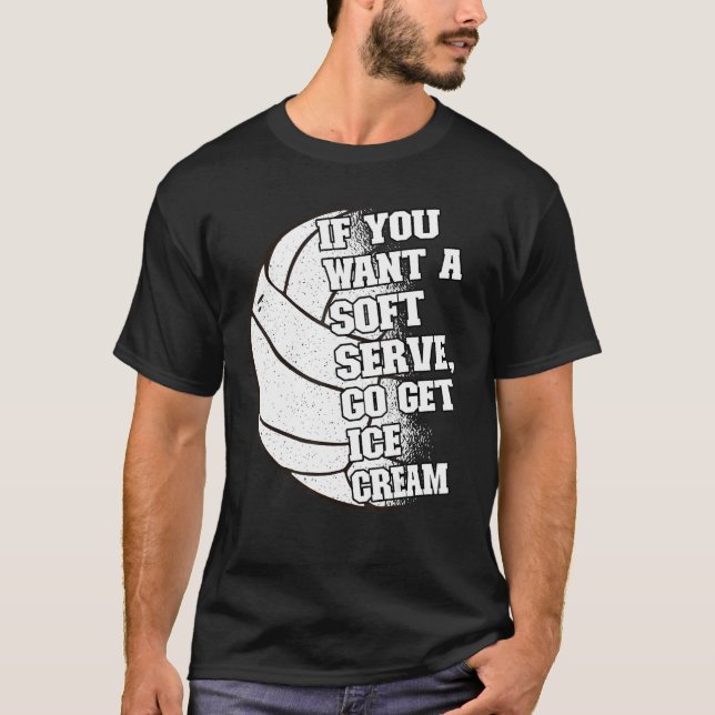 Camiseta Se você quer um serviço suave vá buscar o sorvete  (Frente)