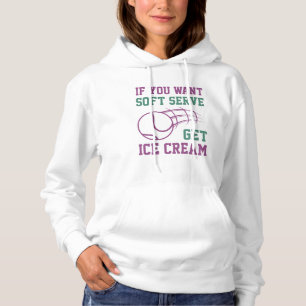 Camiseta Se Você Quiser Servir Suave Obtenha Sorvete