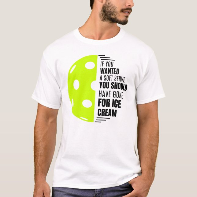 Camiseta Se Você Quiser Um Servidor Suave Vá Buscar Sorvete (Frente)
