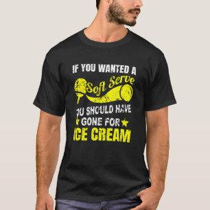Camiseta Se Você Quisesse Uma Pessoa Idosa de Sorvete Soft