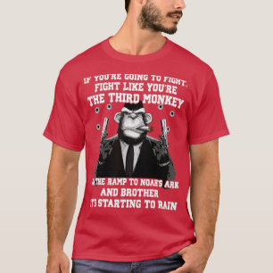 Camiseta Se Você Vai Combater Como O Terceiro Monge