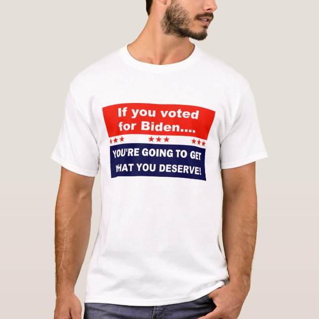 Camiseta Se você votou em Biden (Frente)